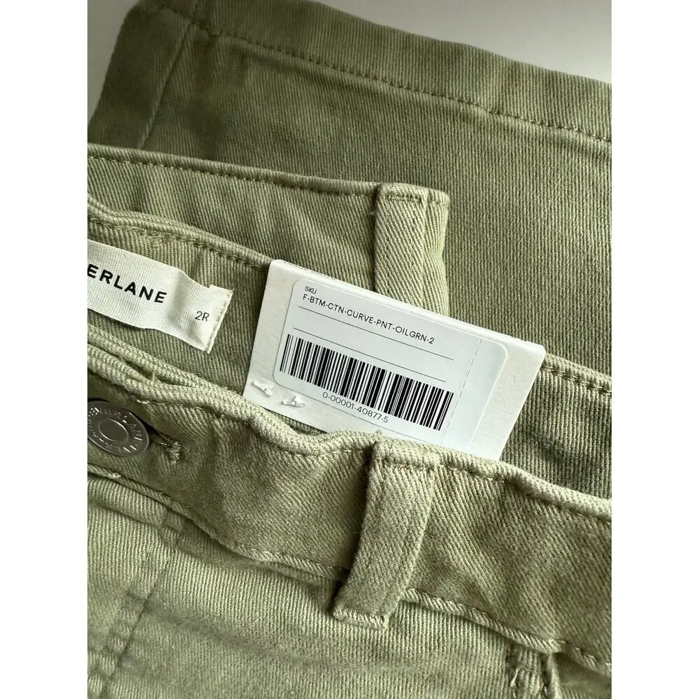 $128 New Everlane Utility Curve Pant - Green - size 2